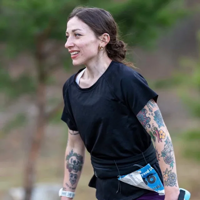 Kristen Soinski running outdoors