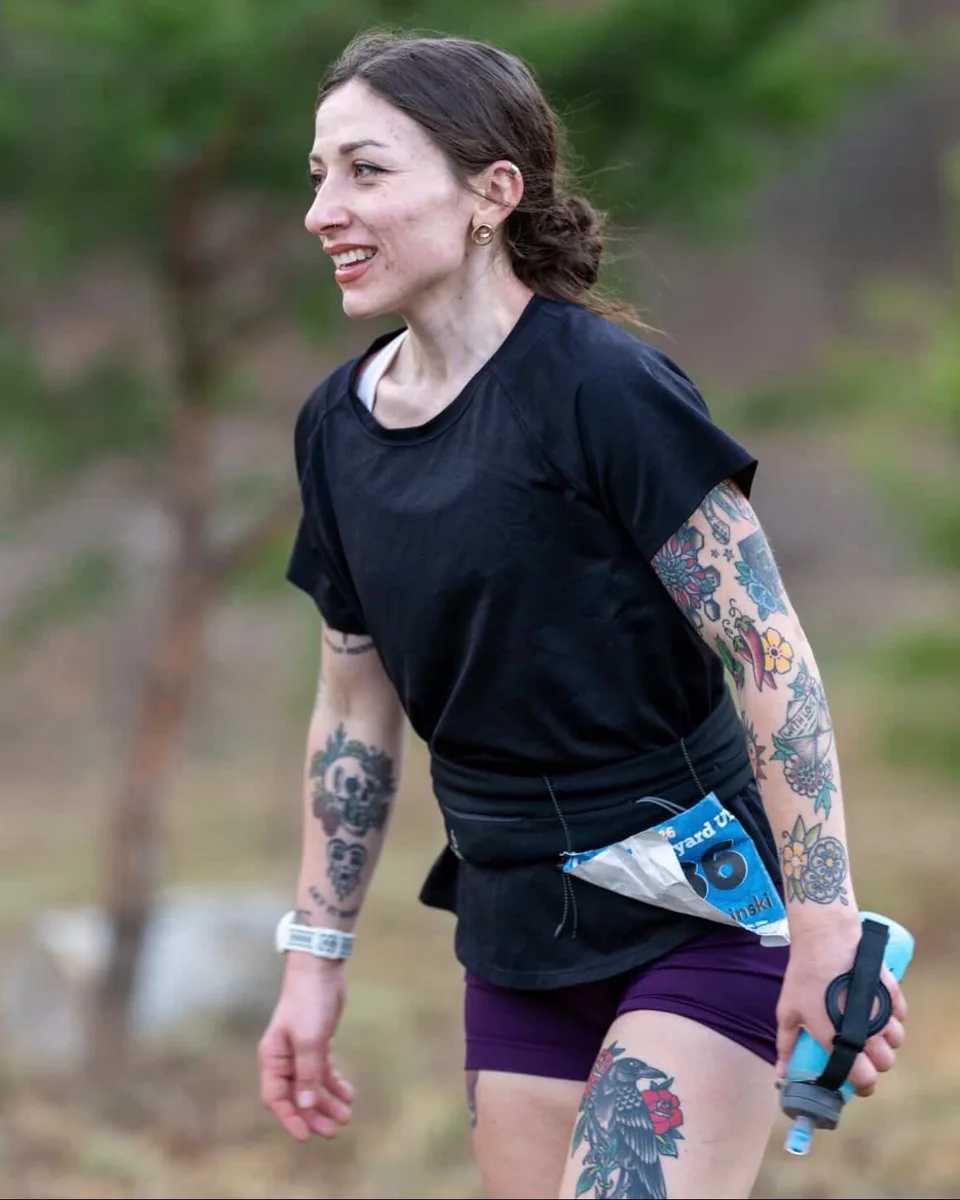 Kristen Soinski running outdoors